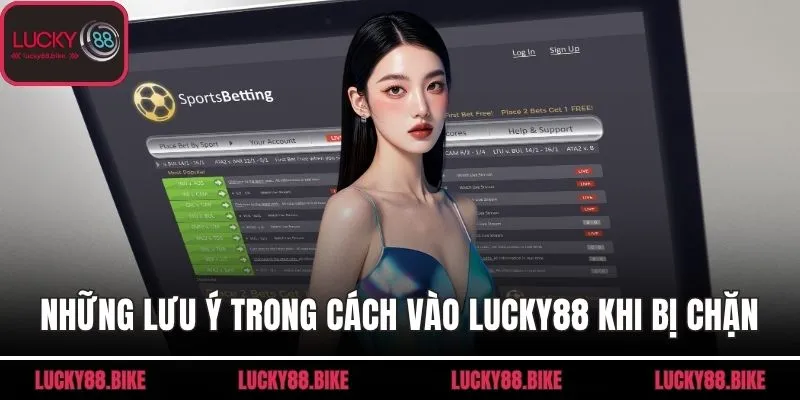Những lưu ý trong cách vào Lucky88 khi bị chặn